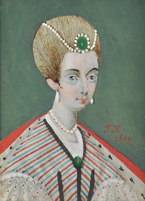 After Francis Hayman. A miniature