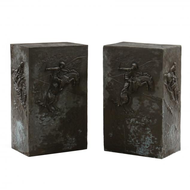 AFTER FREDERIC REMINGTON, A PAIR OF