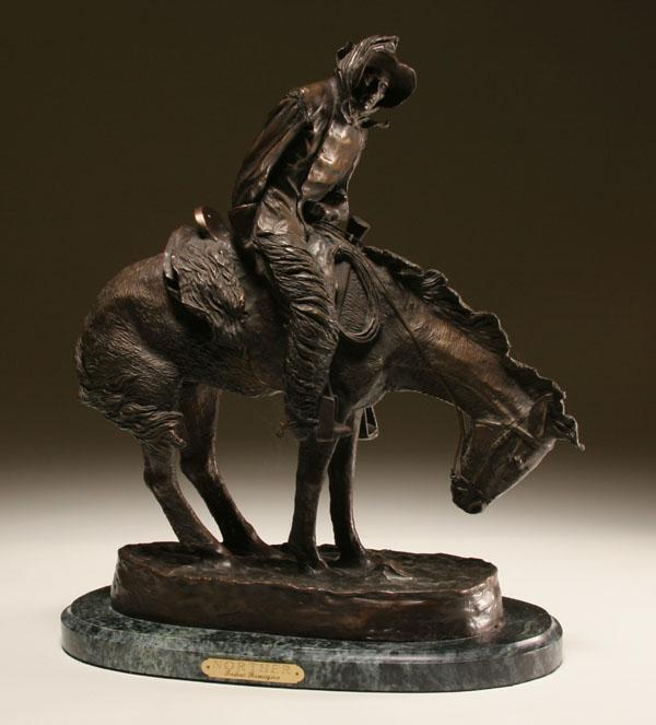After Frederic Remington bronze;