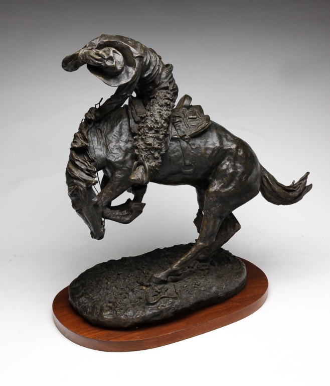 AFTER FREDERICK REMINGTON BRONZE.
