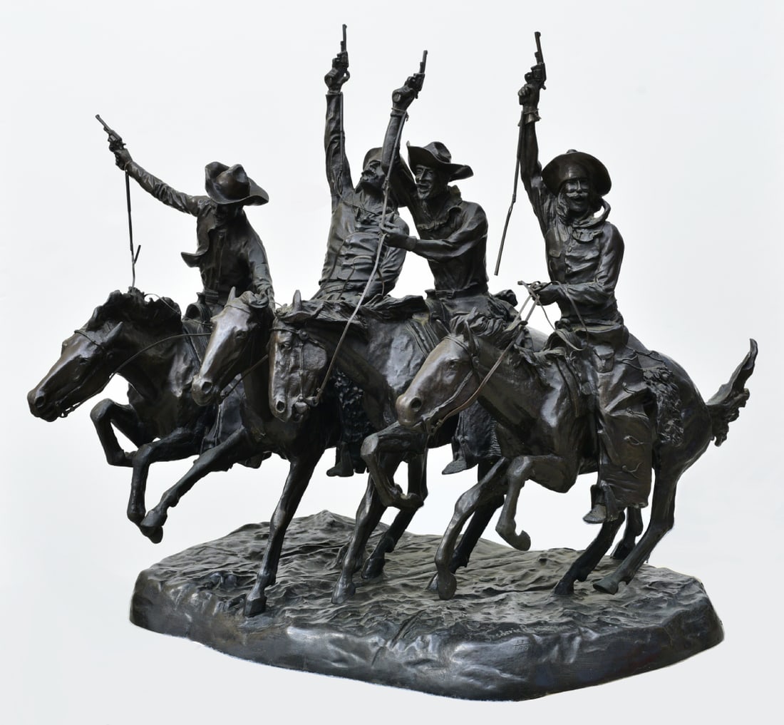 AFTER FREDERICK REMINGTON BRONZE,