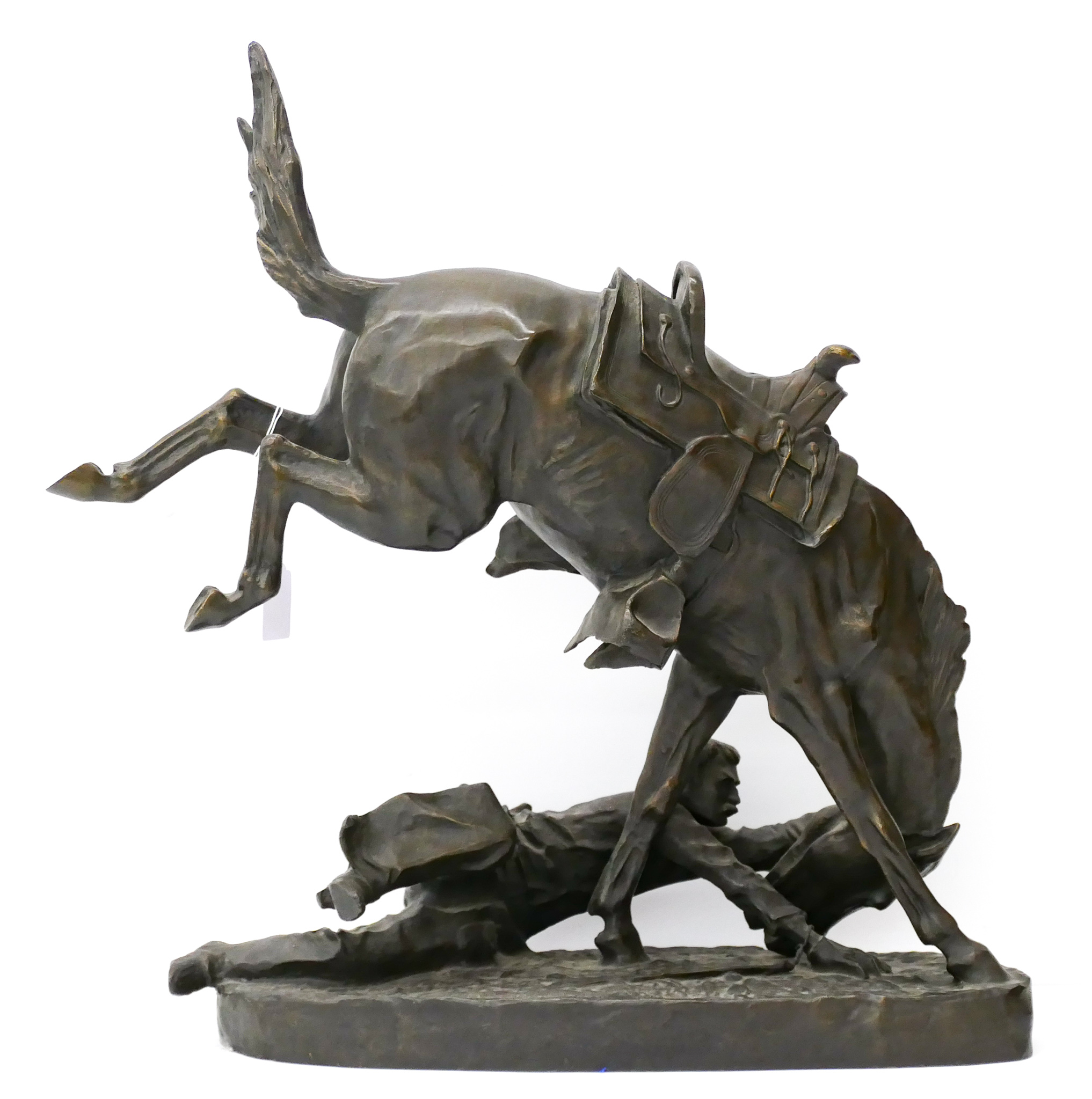 After Fredric Remington ''Bucking