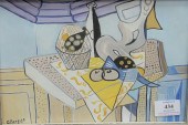 AFTER GEORGES BRAQUE, WATERCOL