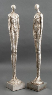 AFTER GIACOMETTI SILVERED CERA