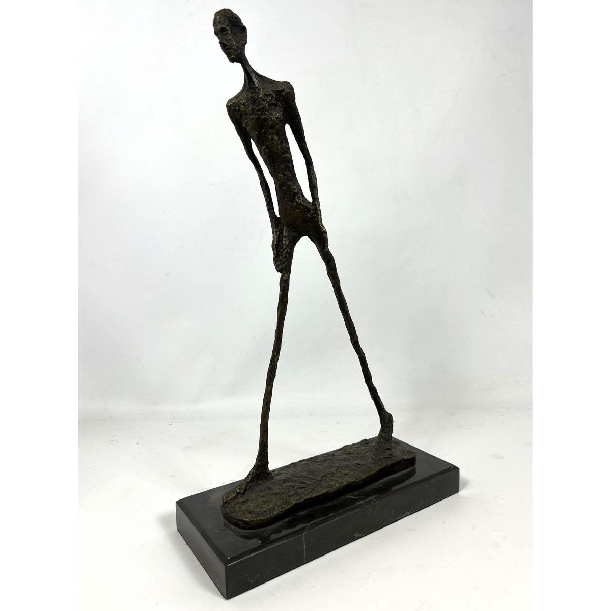 After Giacometti Walking Man Bronze