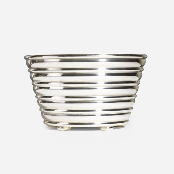 After Gio Ponti. silver bowl.