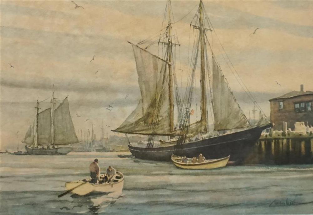 AFTER GORDON GRANT, HARBOR SCENE,