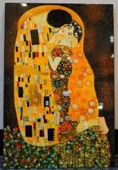 AFTER GUSTAV KLIMT, THE KISS,