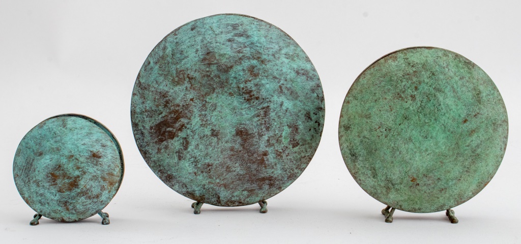 AFTER HARRY BERTOIA GONG METAL VASE