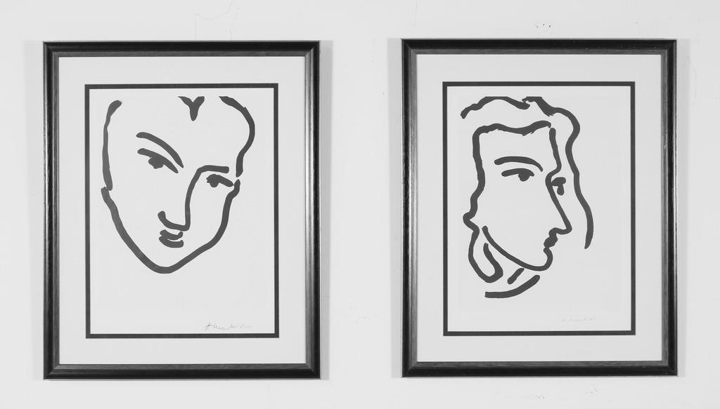 AFTER HENRI MATISSE 2 LITHOGRAPHS