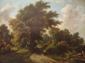 After HOBBEMA. Oil on Board of