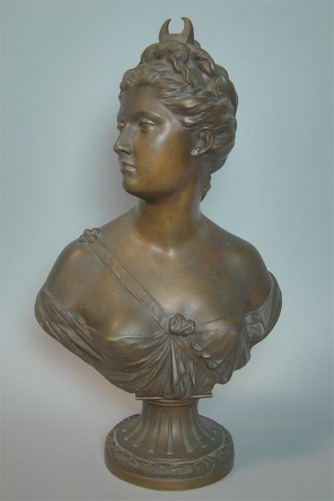 AFTER HOUDON Artemis Bronze; h: