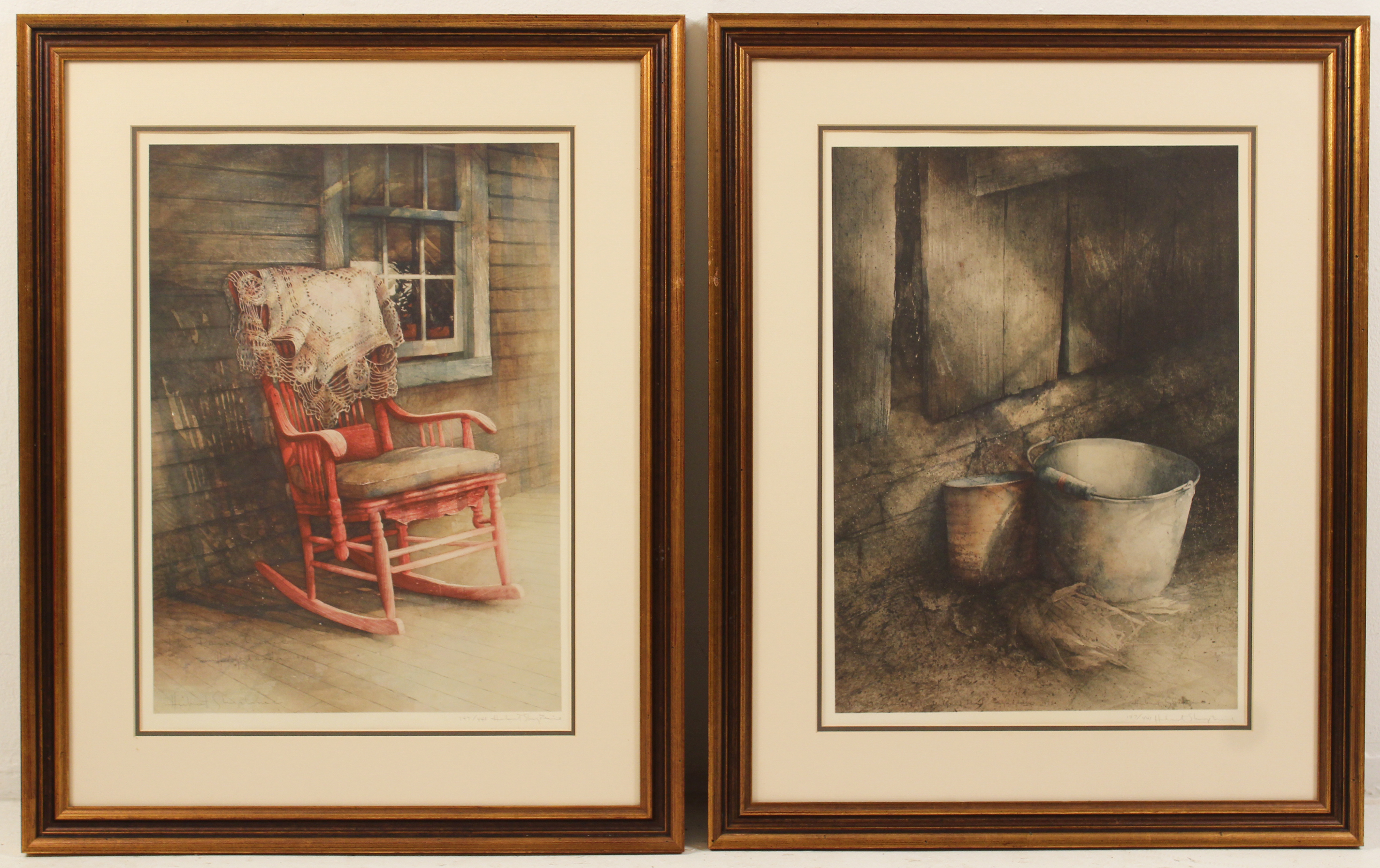 AFTER HUBERT SHRUPTRINE, 2 SIGNED