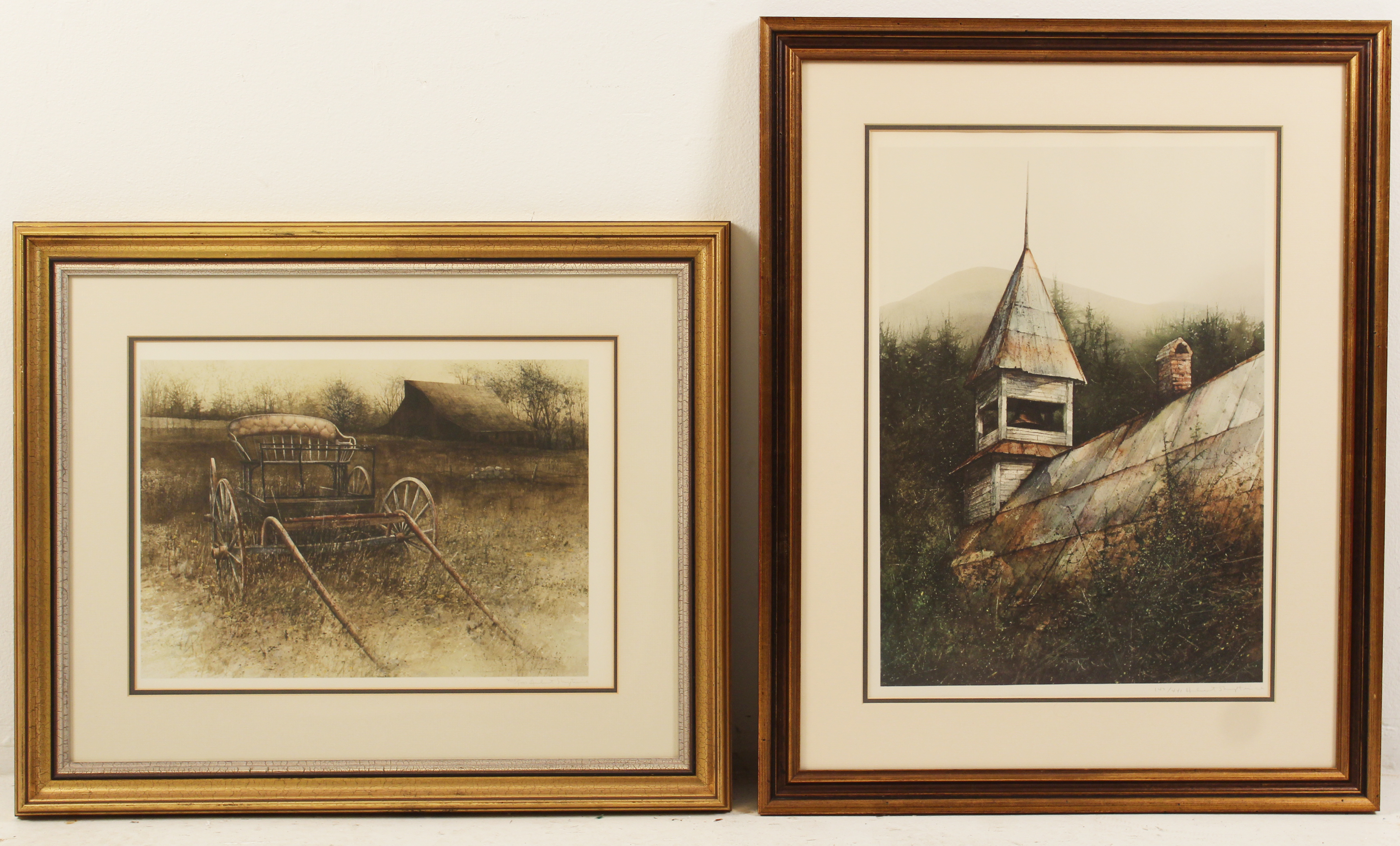 AFTER HUBERT SHRUPTRINE, 2 SIGNED