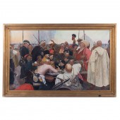 AFTER I. REPIN. "ZAPOROZHTSY R
