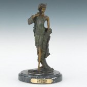 After Icart "Victorian Girl" "