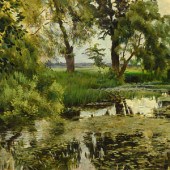 After Isaac Levitan (Russian,