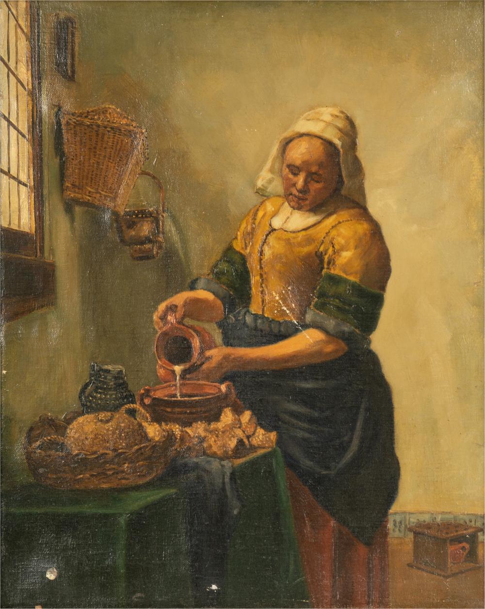 AFTER JAN VERMEER: THE MILKMAID20th