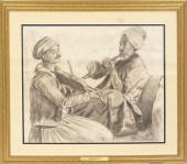 AFTER J.E. LIOTARD, TWO TURKIS