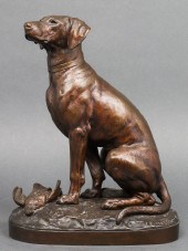 AFTER J.E. MASSON BRONZE HUNTI