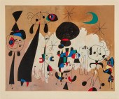 AFTER JOAN MIRO, FEMME, LUNE,