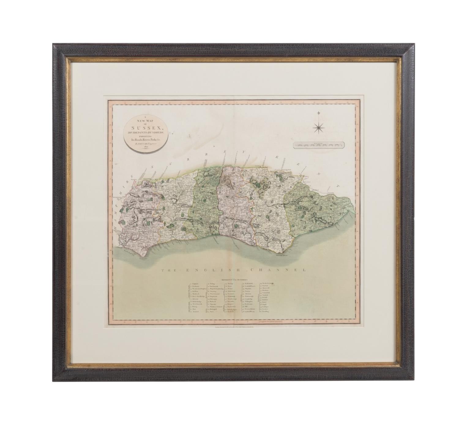 AFTER JOHN CARY, NEW MAP OF SUSSEX,