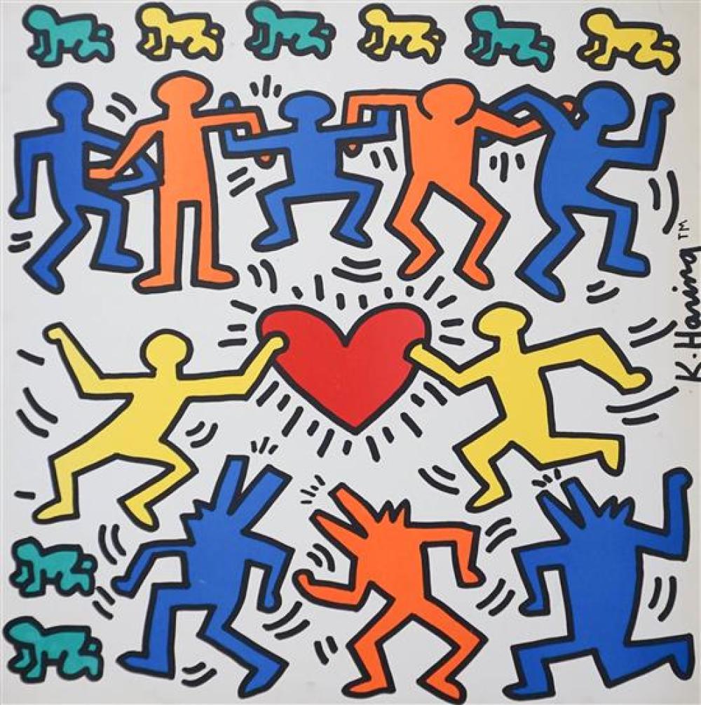 AFTER KEITH HARING, COLOR PRINT