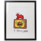 AFTER KEITH HARING FRAMED ART
