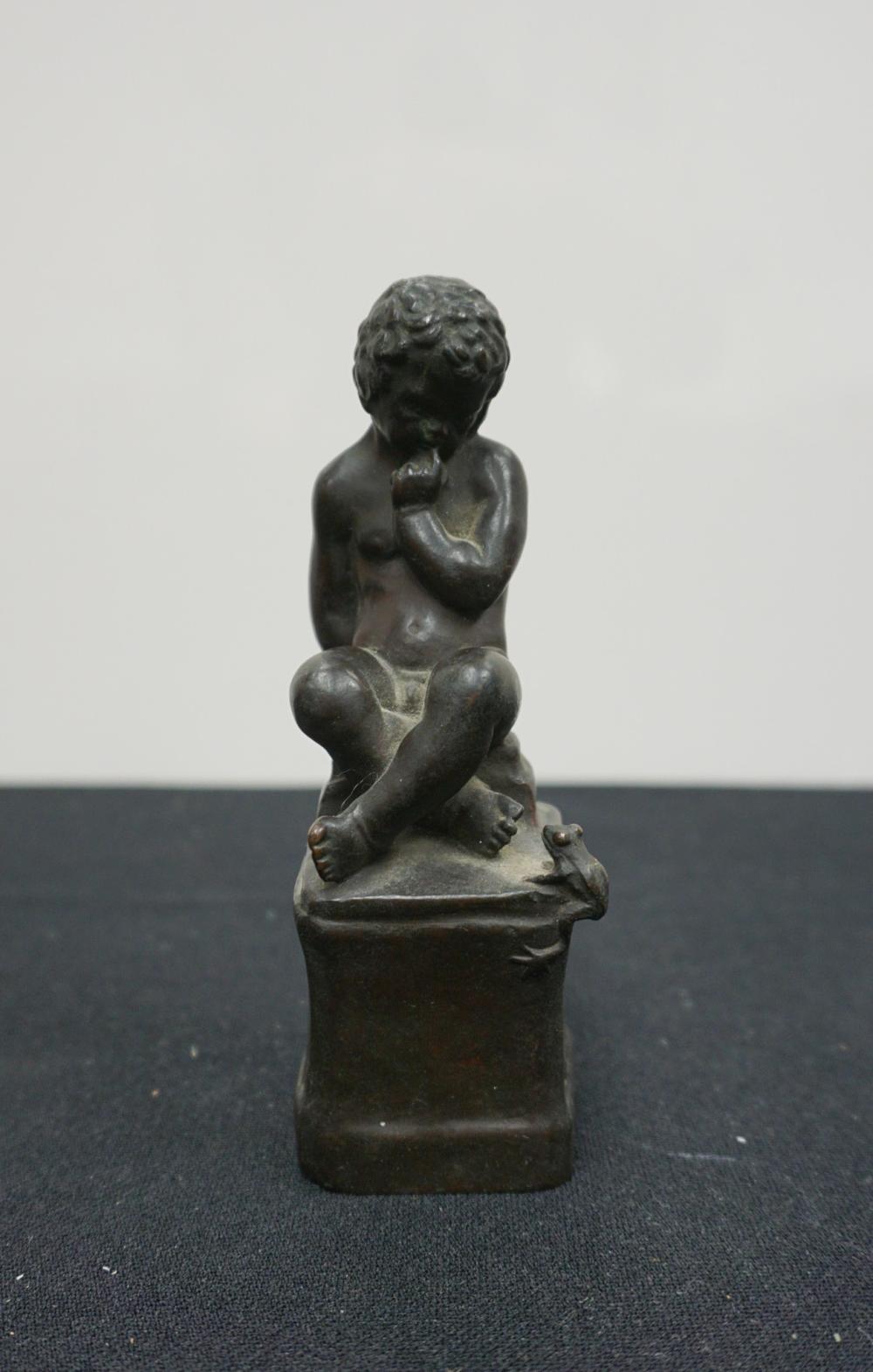 AFTER L. ECKART, BRONZE FIGURE OF A