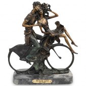 AFTER LOUIS ICART "BICYCLE LOV