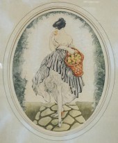 AFTER LOUIS ICART, LE PANIER D