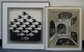 AFTER M. C. ESCHER, TWO PRINTS