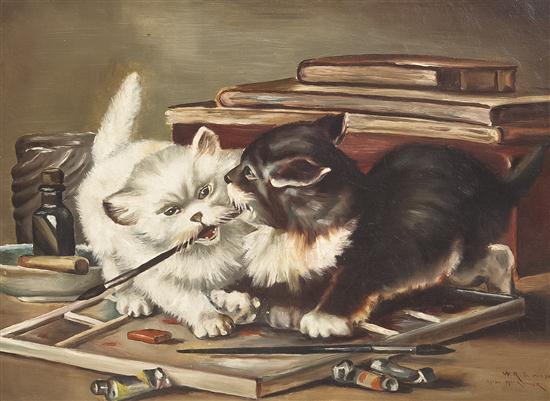 After M. Ronner (20th century) Cats