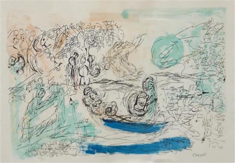 AFTER MARC CHAGALL, ABSTRACT, COLOR