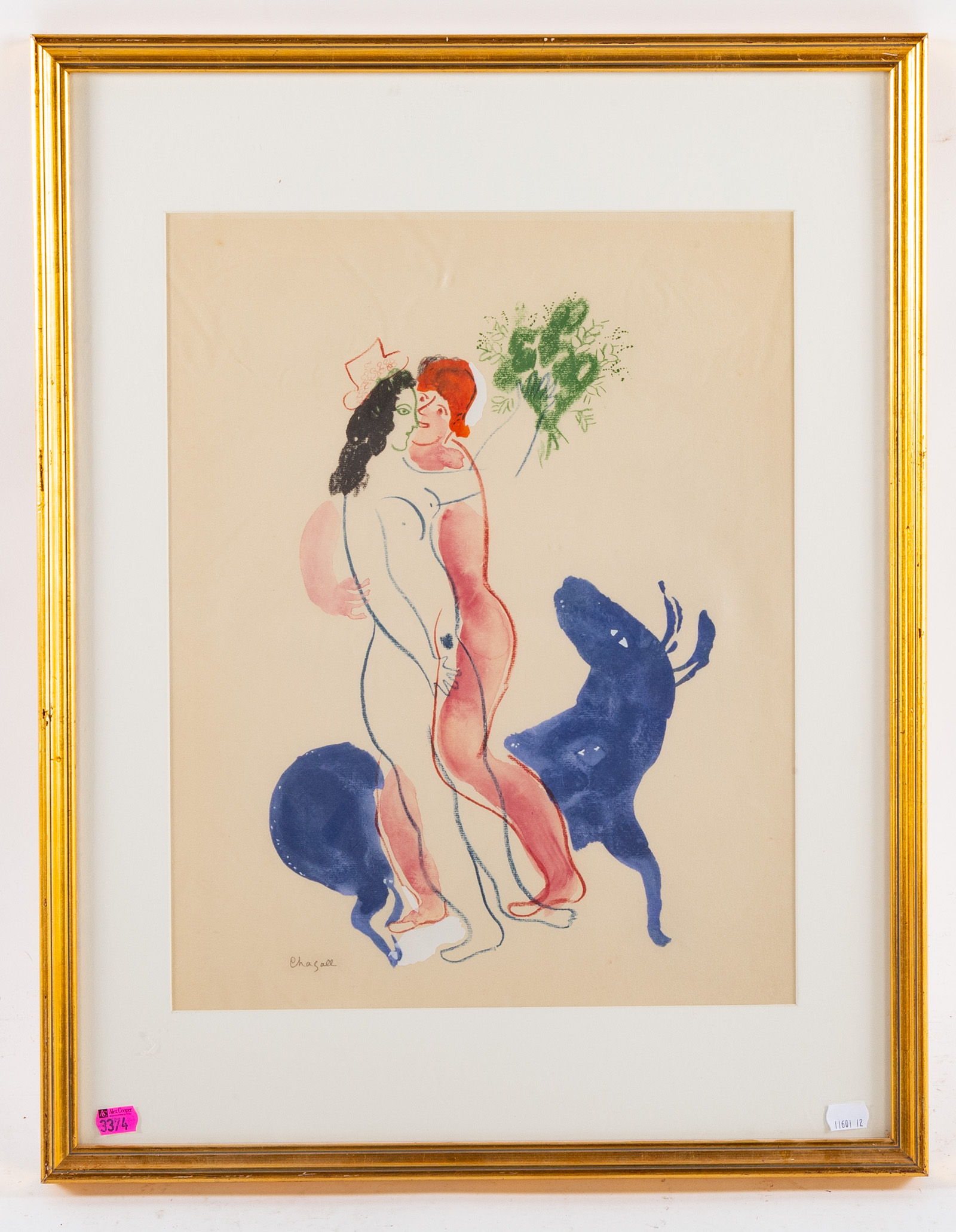 AFTER MARC CHAGALL. EMBRACING