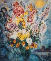 AFTER MARC CHAGALL, FLORAL BOU