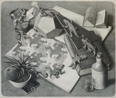 AFTER M.C. ESCHER, ALLIGATORS