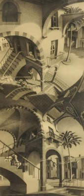 AFTER M.C. ESCHER, SIX UNFRAME