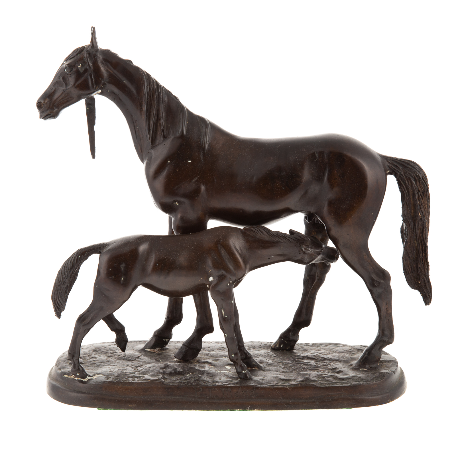 AFTER MENE, MARE & FOAL BRONZE 20th