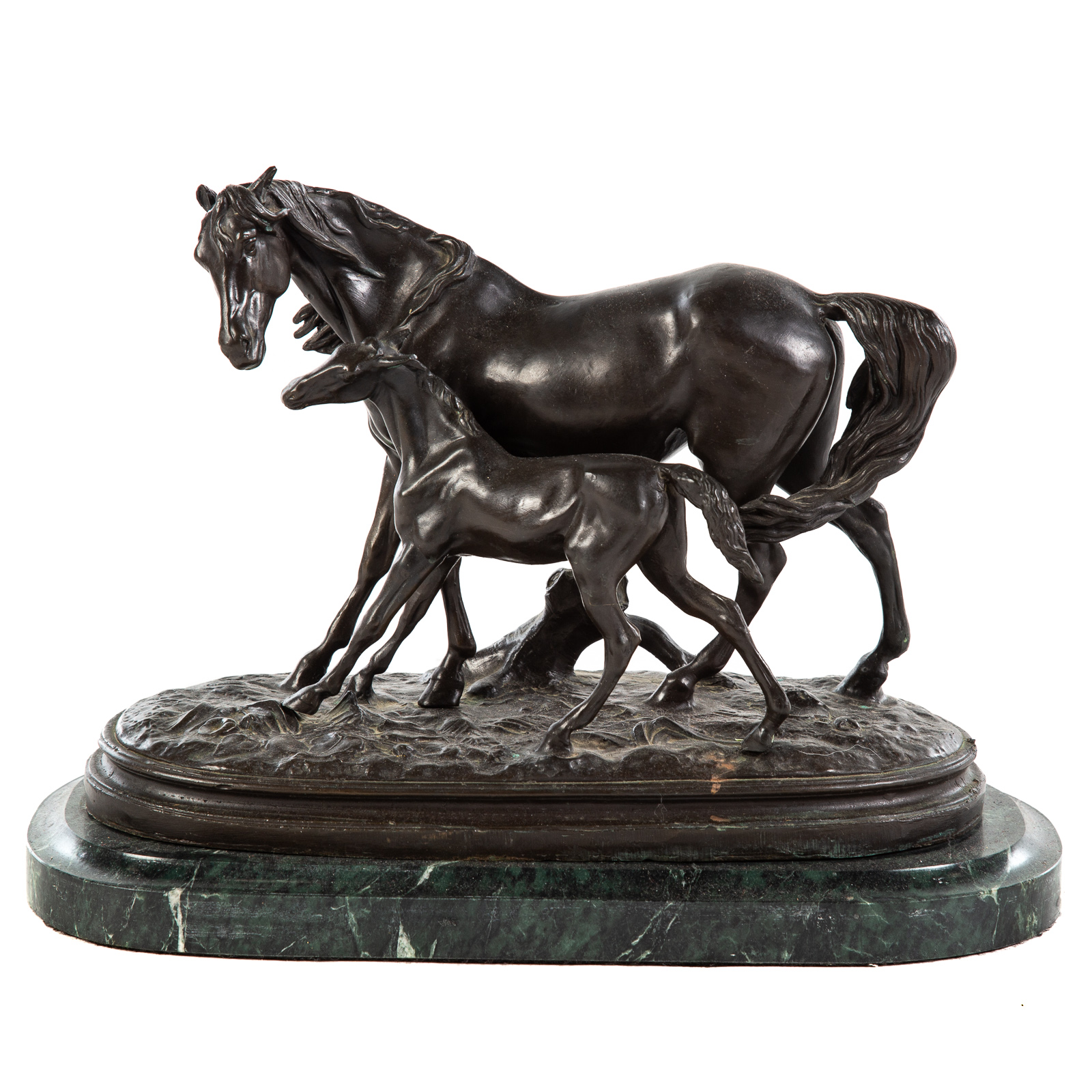AFTER MENE, MARE & FOAL BRONZE 20th