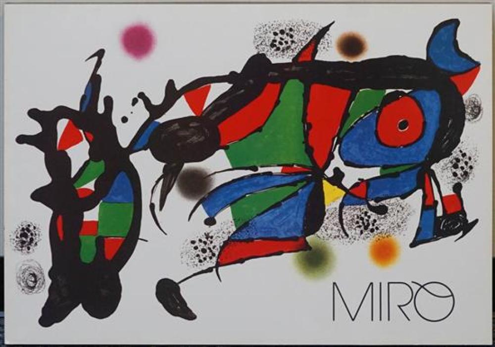 AFTER MIRO, COLOR PRINT, 23-3/4 X