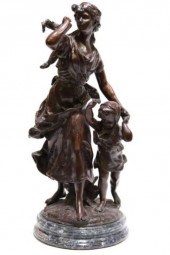 AFTER MOREAU BRONZE SCULPTURE