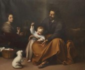AFTER MURILLO PAINTING HOLY FA
