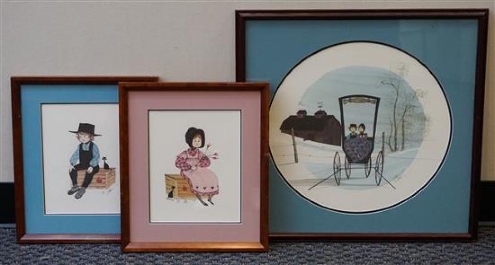 AFTER P. BUCKLEY MOSS, THREE FRAMED