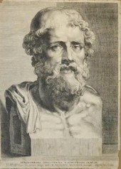 AFTER P. RUBENS, MARBLE BUST O