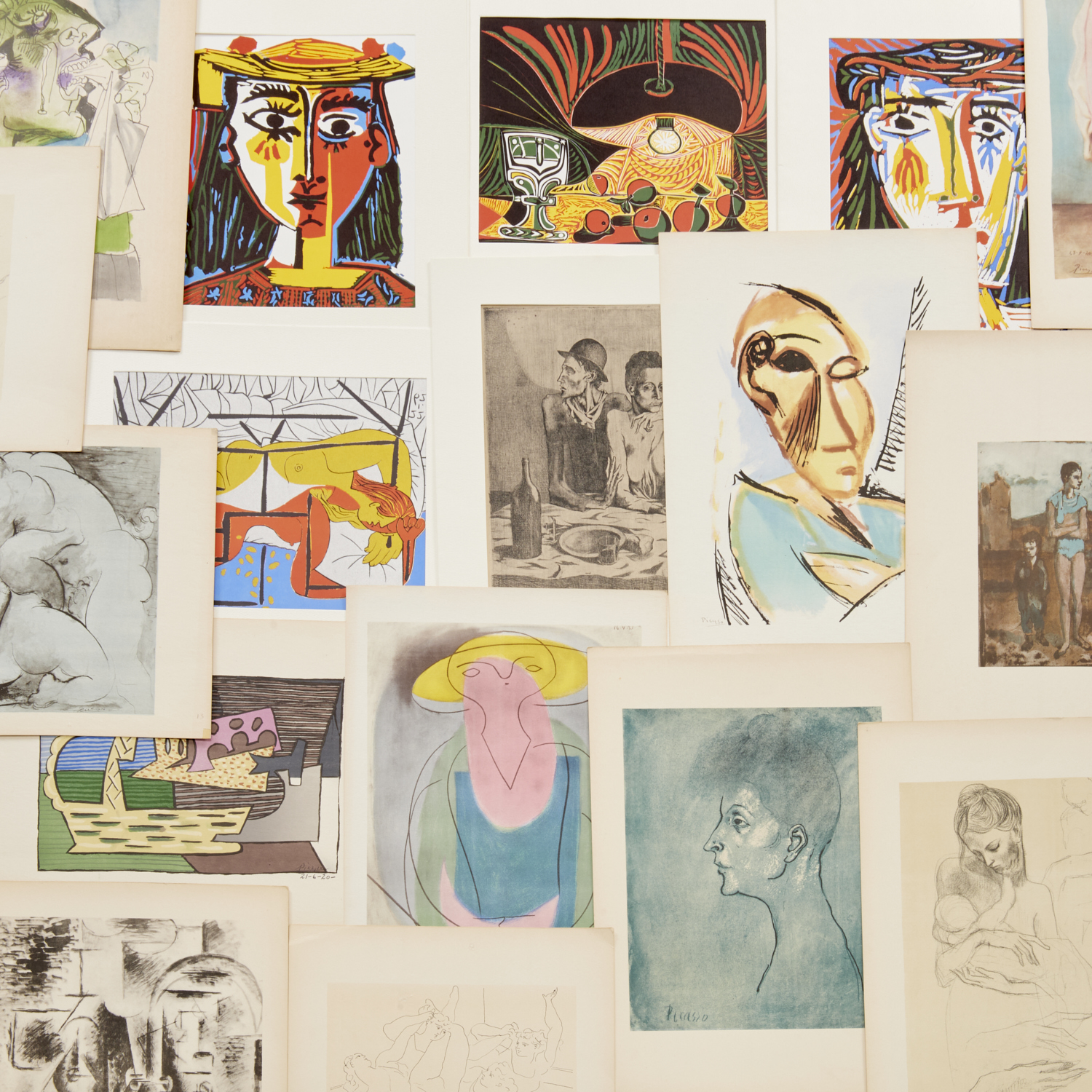 AFTER PABLO PICASSO, LARGE GROUP OF