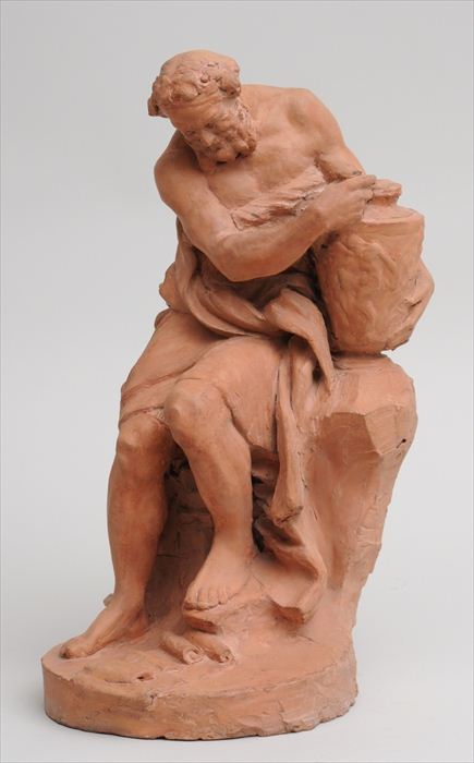 AFTER PAJOU: SILENUS Terracotta
