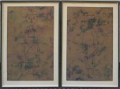 AFTER PAUL KLEE, FIGURES, TWO