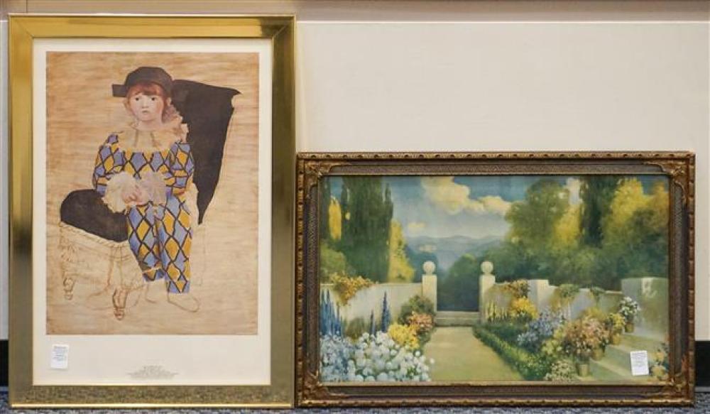 AFTER PICASSO, COLOR PRINT OF A