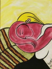 AFTER PICASSO CUBIST STYLE WOM